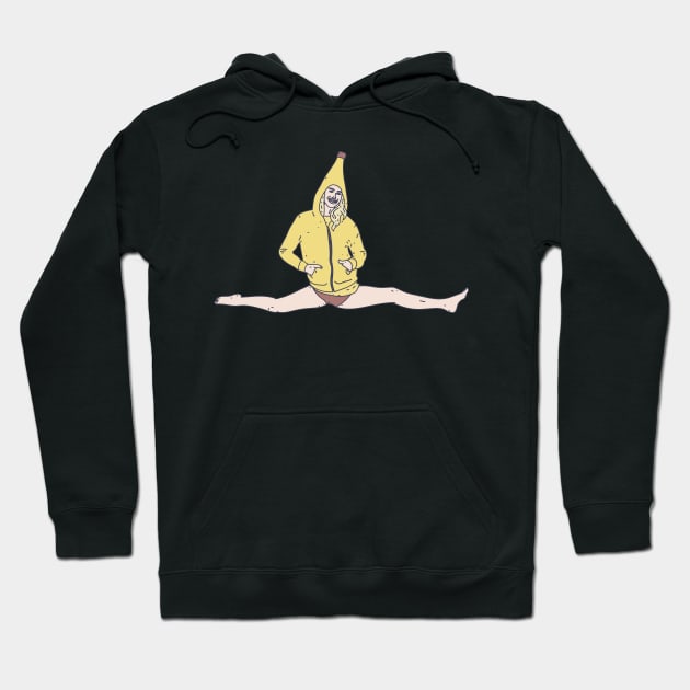 Banana Split - Cheerleader - Doing the Splits Hoodie by DeWinnes